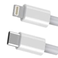 Miniatyrbilde 2 av 2: Lader for iPhone - USB-C - Kabel / Ledning - 20W – Hurtiglader White