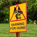Miniatyrbild 2 av 3: VARNING FÖR HUND Skylt - Hundskylt / Varningsskylt / A5 multifärg