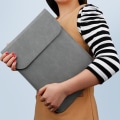 Miniatyrbillede 3 af 6: 13,3" Laptop Sleeve / Computertaske / Macbook - Læder Grey