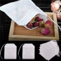 Miniatyrbilde 6 av 7: Teposer / Krydderposer - Tomme Poser til Te – Tepose White 100-Pack