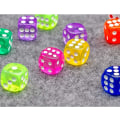 Miniatyrbilde 3 av 3: 100-Pak - Terninger – Spillterninger Multicolor