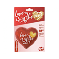 Miniatyrbilde 3 av 3: Love Love Is In The Air folieballong 37 cm