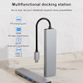 Miniatyrbild 3 av 5: 6-i-1 USB-C Hubb Adapter - HDMI, SD, TF, PD, USB 3.0 grå