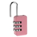 Hængelås - 3-cifret Kode – Lås Pink