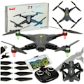 Miniatyrbild 1 av 11: Syma Z3PRO 2.4GHz 4CH Wi-Fi RC drönare svart