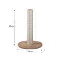 Miniatyrbillede 6 af 7: Klösträd med Leksak / Klöspelare för Katter - 43 cm Beige
