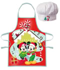 Disney Minnie och Mickey Jul Barnförkläde 2-delat Set