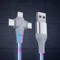 Miniatyrbild 4 av 5: 3-i-1 - 2A Laddare LED för iPhone, Samsung, Huawei, Xiaomi m.m. Blå