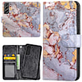 Pikkukuva 1 / 2: Samsung Galaxy S22 - Lompakkokotelo/Kuoret Marmori Multicolor