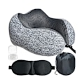 Pikkukuva 1 / 11: Matka-Setti 3-in-1 Memory foamilla - Niskatyyny & Unimaski
