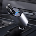 Miniatyrbillede 3 af 5: Billader - Oplader til Bilen - iPhone/Samsung - USB-C Black