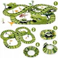 Miniatyrbilde 5 av 11: Stor Bilbane for Barn – Dinosaur Green