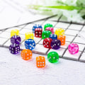 Miniatyrbillede 2 af 3: 100-Pak - Terninger - Spilleterninger Multicolor