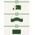 Miniatyrbild 3 av 11: Insynsskydd till Balkong / Staket - Tejp / Remsa - Staketband Brun