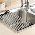 Miniatyrbilde 1 av 3: Rullbart Oppvaskstativ - 52x31 cm Silver