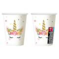 Miniatyrbillede 2 af 2: Unicorn Star pappersmuggar 6 stycken 266 ml