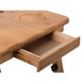 Miniatyrbillede 2 af 2: Laptopstativ / Laptopbord med Skuffe - Justerbar højde & foldbar Beige