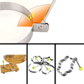 Miniatyrbilde 4 av 9: 2-Pak - Eggform / Form til Egg Silver Blomma