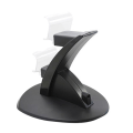 Miniatyrbillede 2 af 9: PS4 Controller med Opladestation til PS4 - Oplader / Håndkontrol Black 1-Pack Kontroll + Laddstation