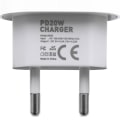 Miniatyrbild 2 av 2: Laddare för iPhone - Snabbladdare - Adapter + Kabel 20W USB-C White 1-Pack iPhone