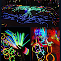 Miniatyrbilde 5 av 5: Självlysande Streckgubbe Kit - Glow in the Dark Multicolor