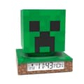 Minecraft Creeper 3D Nattlampa och Väckarklocka