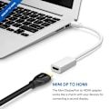 Miniatyrbillede 3 af 5: Mini Displayport til HDMI Adapter - 1080p White