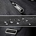 Miniatyrbilde 4 av 7: Axelväska / Väska - Multifunktionella fickor (Mörkgrå) Dark grey