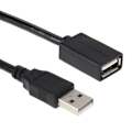 Miniatyrbillede 1 af 2: 3m Forlængerkabel USB 2.0 - Forlænger Sort Black