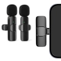 Pikkukuva 2 / 7: Lavalier-mikrofoni mobiililaitteille - Langaton - USB-C - 2 kpl Black