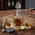 Miniatyrbillede 1 af 8: Twisted Karaffesæt - Whiskeyglas & Whiskysten – Whiskey Transparent