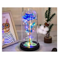 Miniatyrbillede 2 af 10: Evig ros i glas present led lysande blått glas för kvinnodagen