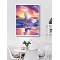 Pikkukuva 1 / 4: Diamond Painting / DIY 5D - 30x40cm - Valkoinen Hevonen Multicolor