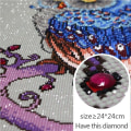 Miniatyrbilde 6 av 11: Diamantmaling / Diamond Painting - Ugle - 45x70cm