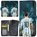 Pikkukuva 1 / 2: Samsung Galaxy S22 Ultra - Lompakkokotelo/Kuoret Messi Multicolor