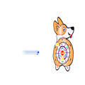 Miniatyrbillede 3 af 5: Kardborre dart spel säkert dart mål corgi
