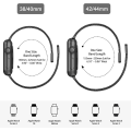Miniatyrbillede 4 af 4: Armbånd til Apple Watch – Loop Black 42/44/45mm - Svart