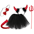 Pikkukuva 2 / 8: Djävul / Demon - Halloween Set för barn