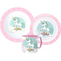Miniatyrbild 1 av 2: Unicorn Range middagsset, mikropartikelsfri uppsättning med 265 ml mugg