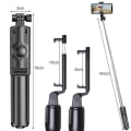 Miniatyrbillede 5 af 9: Selfiestang / Selfie Stick - iPhone/Android - Bluetooth Black