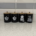Pikkukuva 11 / 11: Köksbehållare / Matförvaring - Kaffe, te, salt, socker - 4-delar