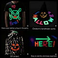 Miniatyrbild 3 av 5: 6-Pack - UV Neon Självlysande Tejp Glow in the Dark - 1,5cm x 5m multifärg