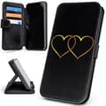 Plånboksfodral / Mobilfodral till iPhone 7 / 8 / SE - Double Hearts