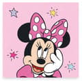 Disney Mimmi Pigg stjärnhandduk, ansikthandduk, 30x30 cm handduk