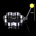 Miniatyrbilde 3 av 9: 2-Pak - Eggform / Form til Egg Silver Blomma