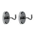 Miniatyrbillede 1 af 4: 2-Pak - Magnet med Krog / Magnetkrog - 12kg Black