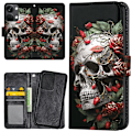 Pikkukuva 1 / 2: OnePlus Nord 3 5G - Lompakkokotelo/Kuoret Skull Roses