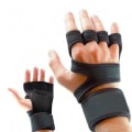 Miniatyrbillede 1 af 2: Gymhandskar - Träningshandskar för bättre grepp Black XL