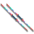 Miniatyrbilde 1 av 3: 2-Pak - Dobbelt Lyssverd / Sverdf med Laser - 75 cm Multicolor