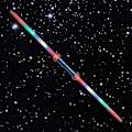 Miniatyrbild 3 av 3: 2-Pack - Dubbelt Lasersvärd / Svärd med Laser - 75cm multifärg